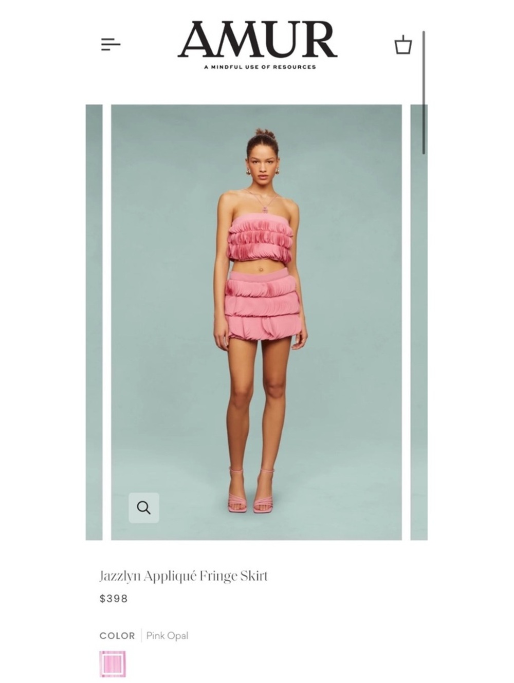 NWT AMUR Capri Appliqué Top & Jazzlyn Skirt Matching Set Size 10